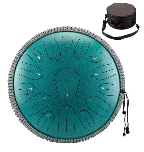 Tongue drum 15 notes 432 Hz, motif mandala