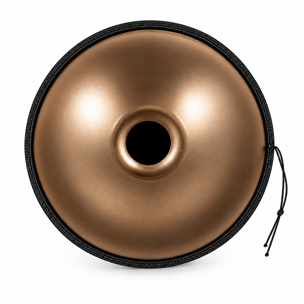 Hélios — Handpan Ré mineur D Kurd, doré 22 pouces