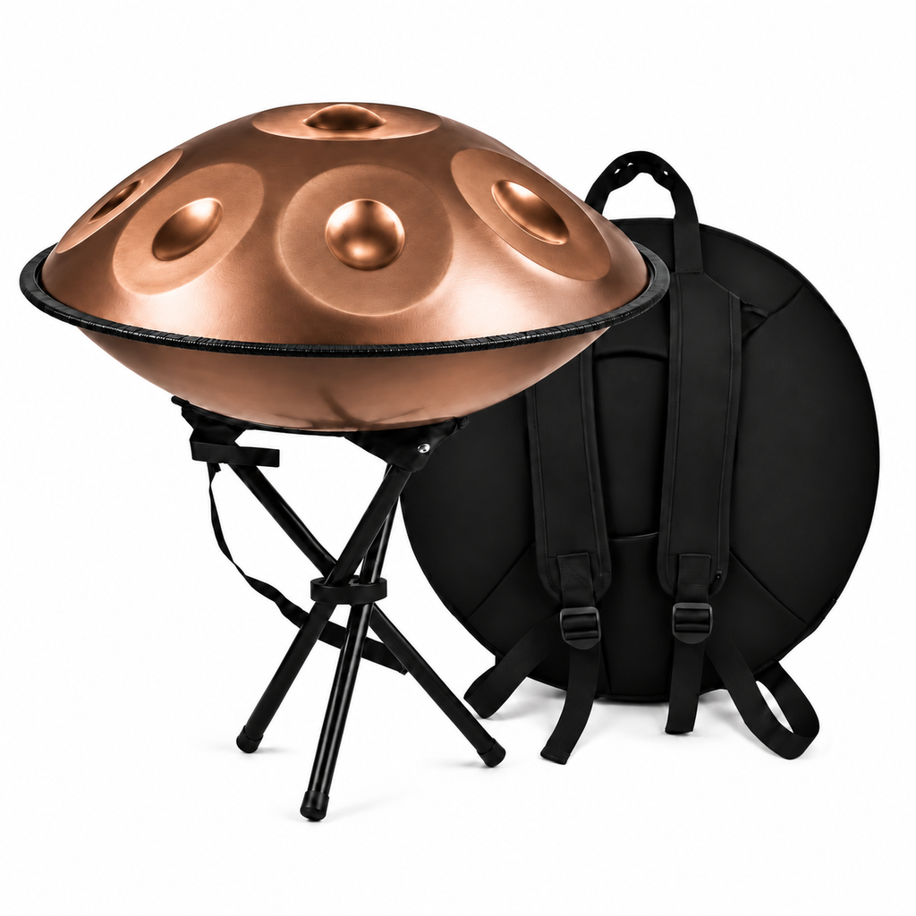 Sienne — Handpan Ré mineur D Kurd, bronze 22 pouces