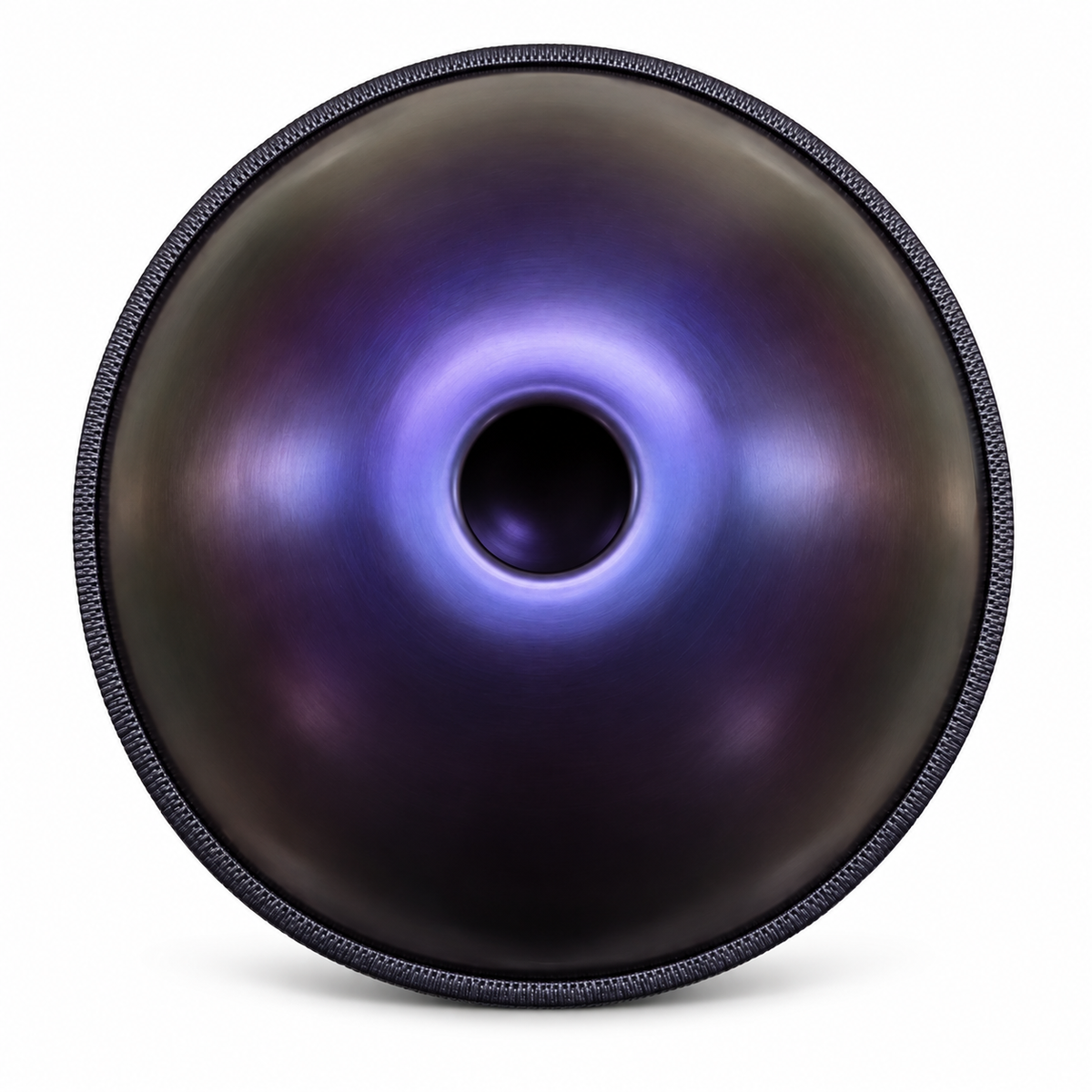 Améthyste — Handpan Ré mineur D Kurd, violet profond 22 pouces