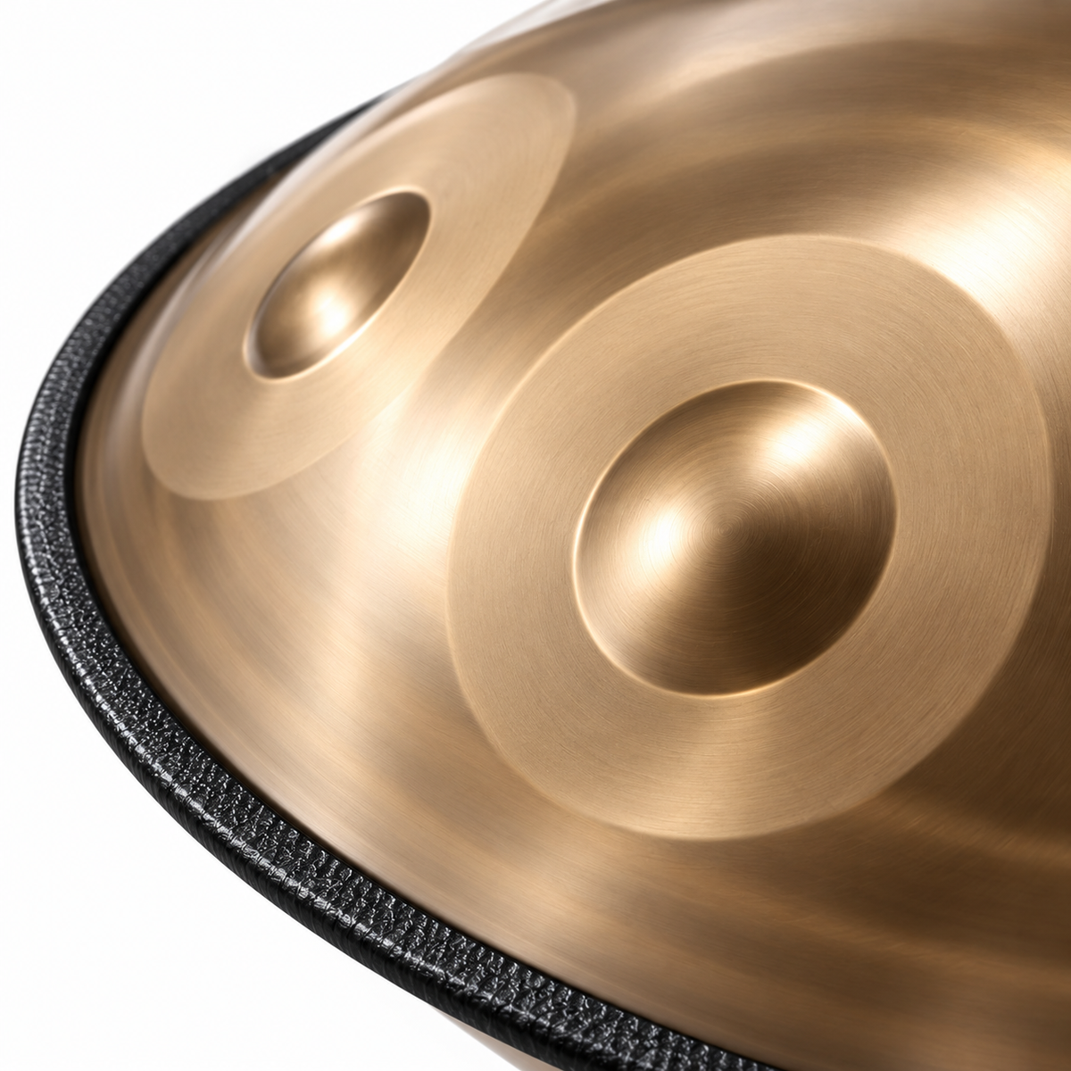Zéphyr — Handpan Spiral Ré mineur D Kurd, or clair 22 pouces