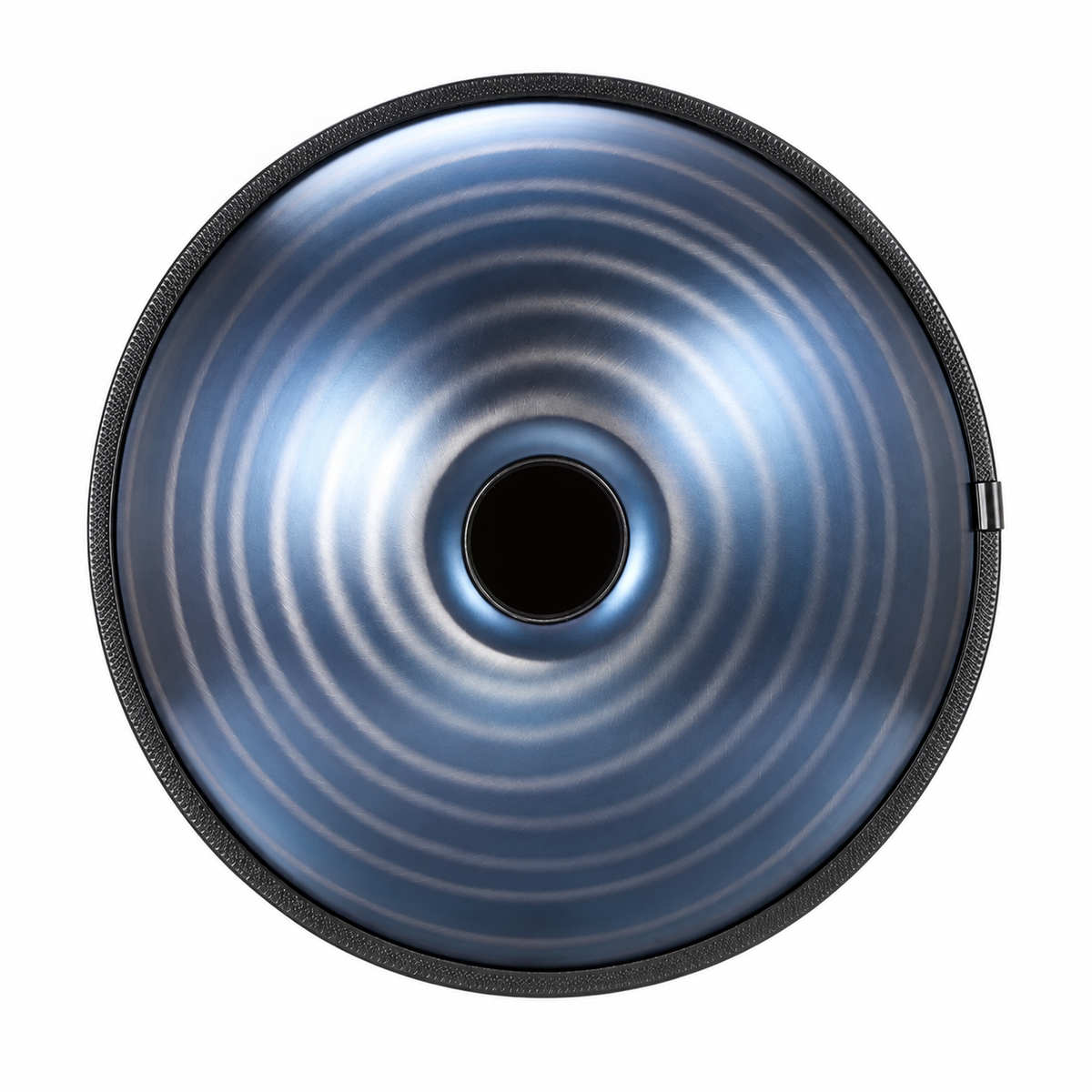 Sillage — Handpan Spiral Ré mineur D Kurd, noir 22 pouces