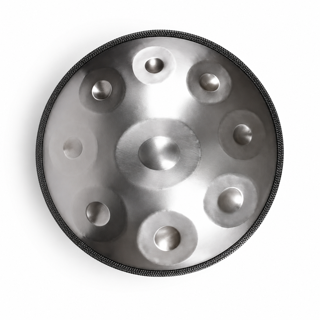 Handpan Spiral 440 Hz — Noir 22 pouces